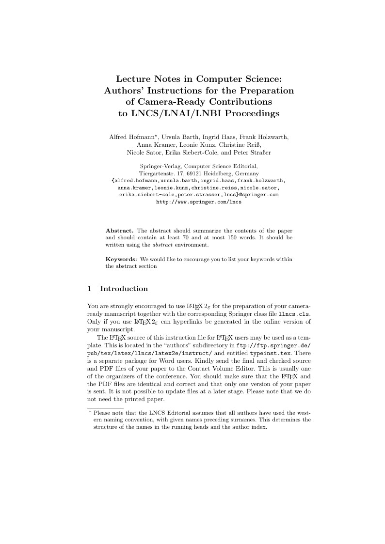 Springer Book Chapter