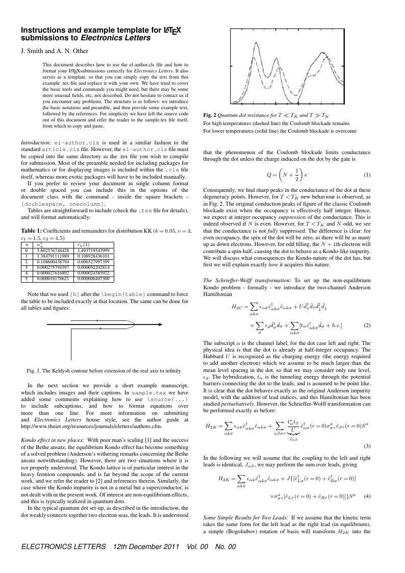 IET Electronics Letters Template
