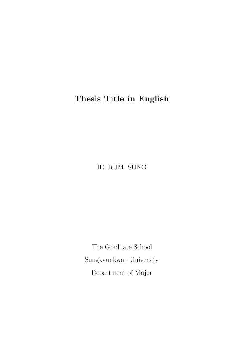 Thesis template of Sungkyunkwan University (SKKU)