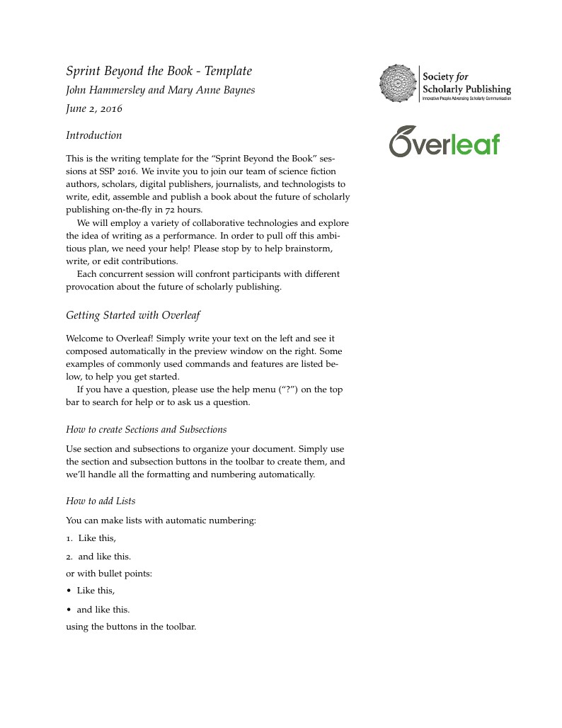 Sprint Beyond the Book - Template