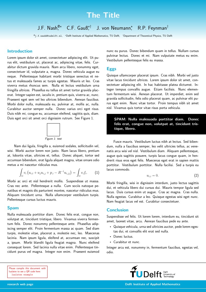 TU Delft Poster Template