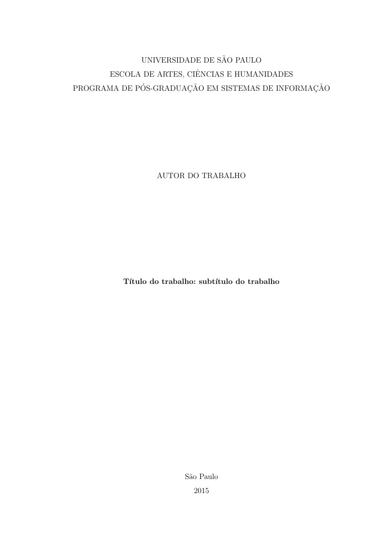 EACH-USP-PPgSI Exame de Qualificação e Dissertação de Mestrado