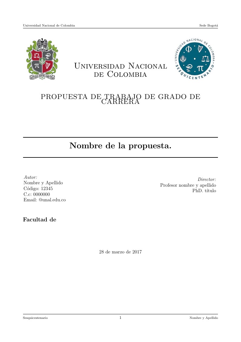 Propuesta grado Universidad Nacional de Colombia