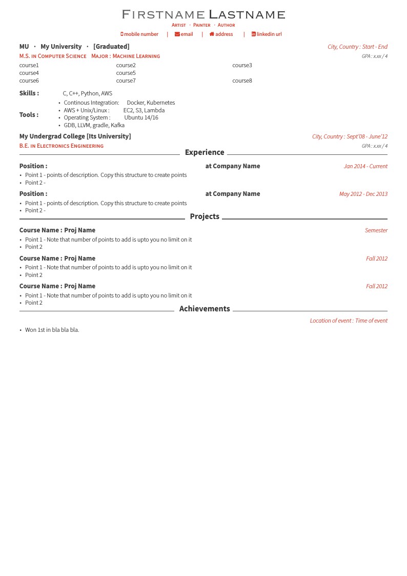 Ronak-resume-template