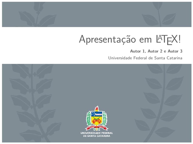 Template de Apresentação UFSC