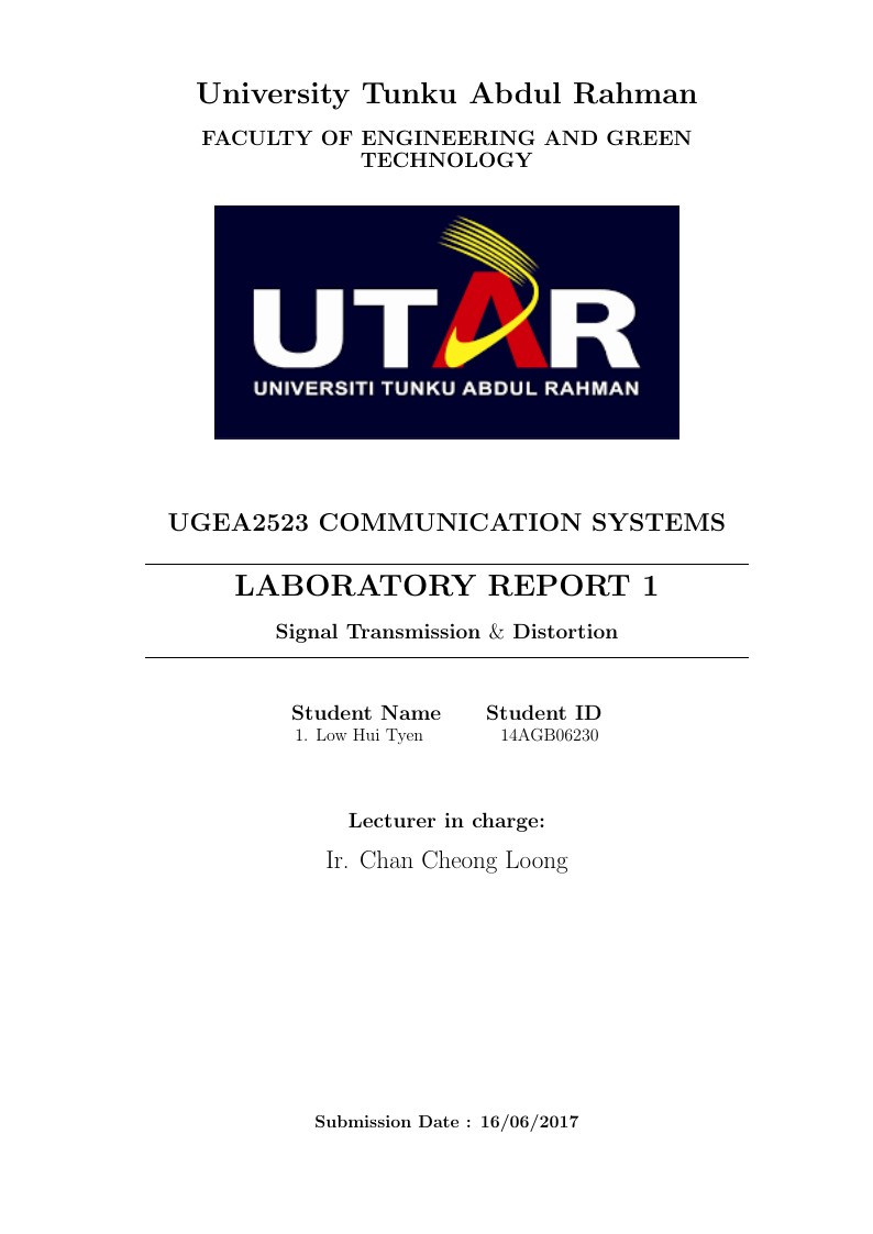 Lab Report UTAR