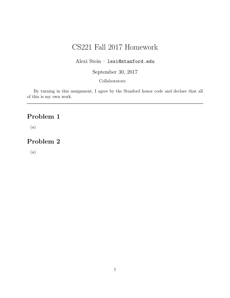 CS221 Fall 2017 Homework