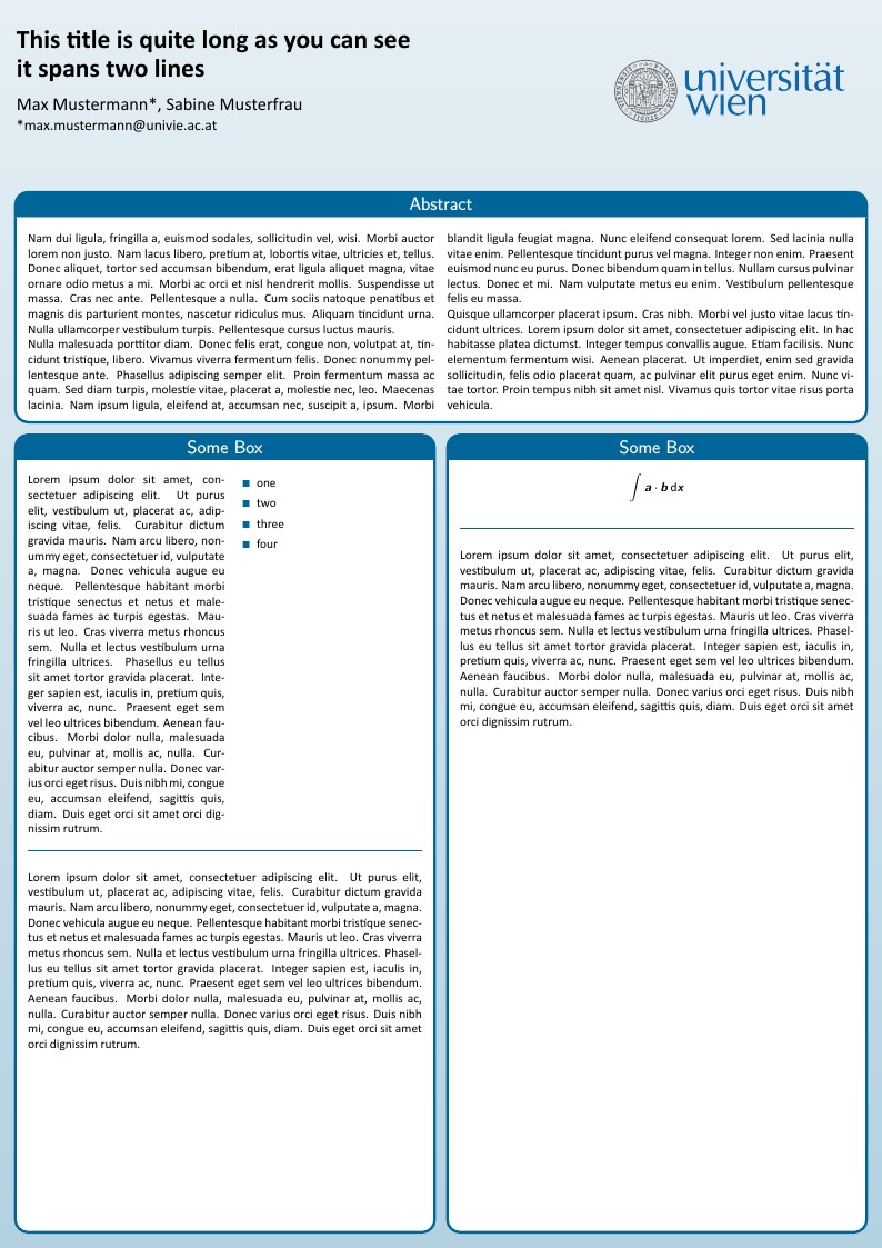 Poster, University of Vienna