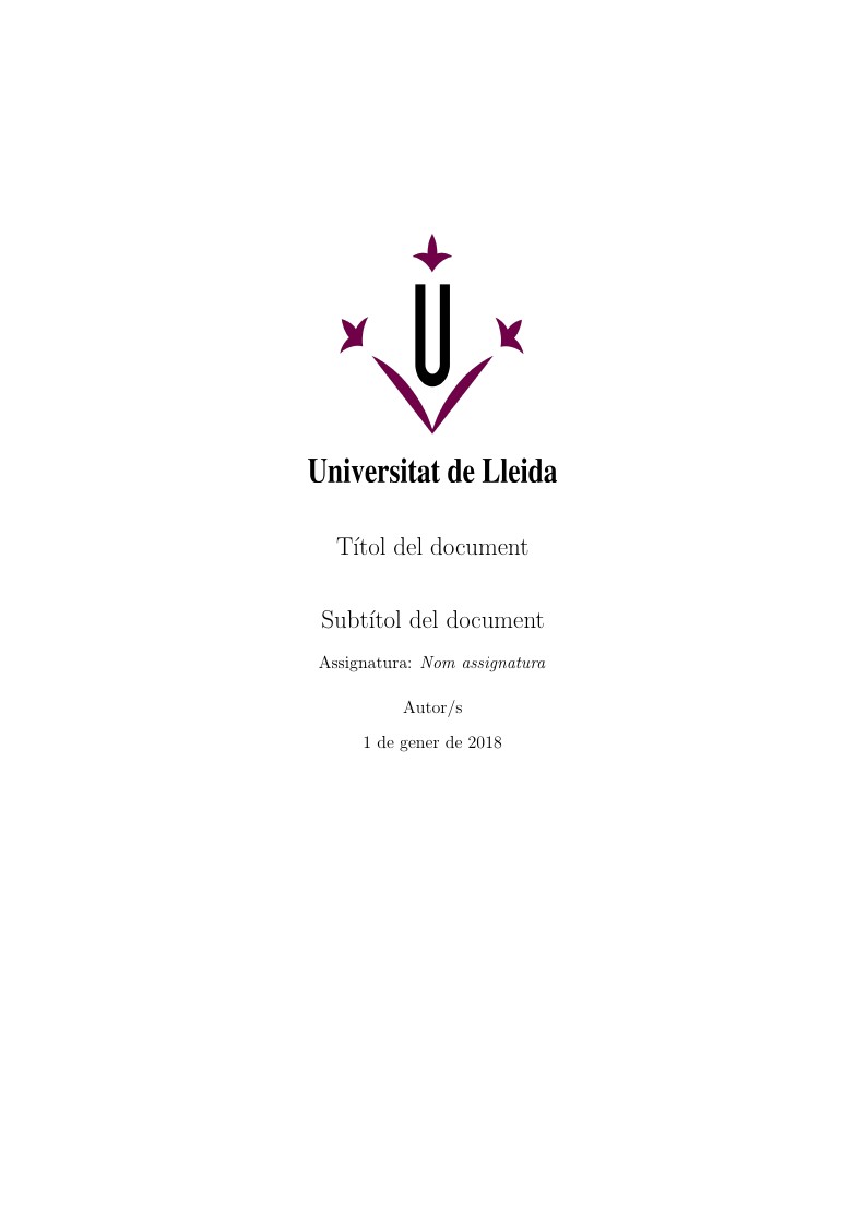 Plantilla per documents Universitat de Lleida (UdL)
