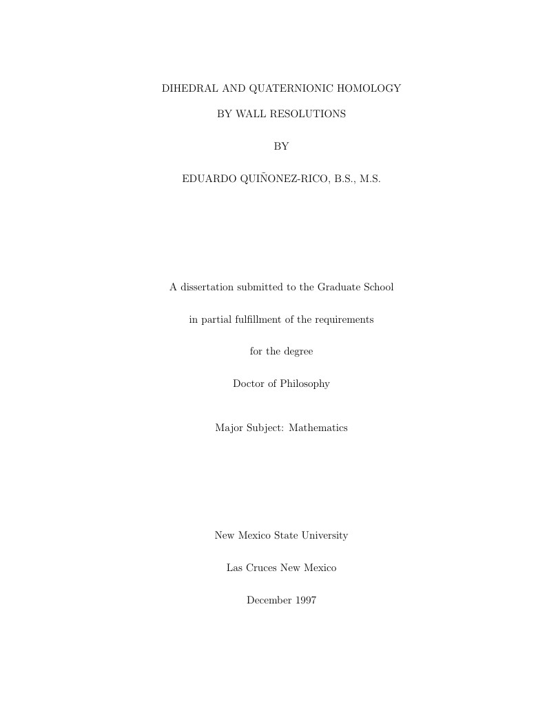 New Mexico State University (NMSU) Thesis Template