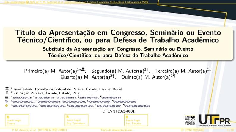 [Federal University of Technology — Paraná] UTFPR-Slides