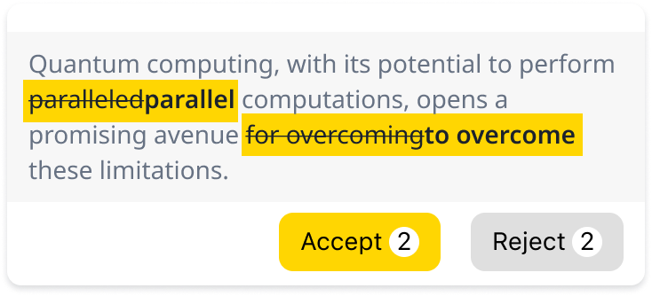 Language suggestions
